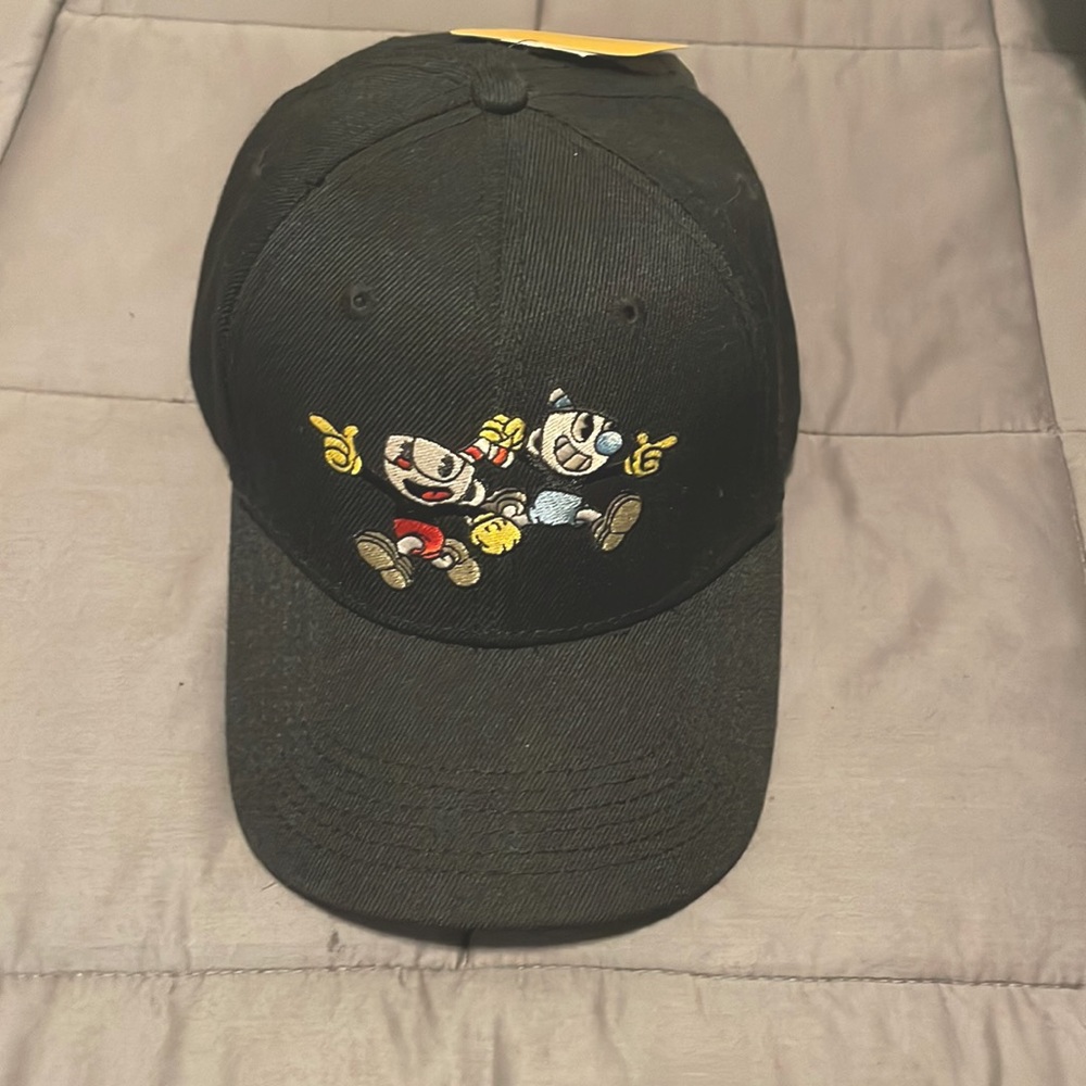 Cuphead velcro dad hat.